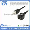 1m Negro RJ 45 macho a hembra Línea de extensión Cable